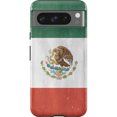 Mexico Flag Distressed Google Pixel 8 Pro Impact Case